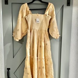 Free people dahlia dress in pearl island